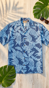 Hala Pineapples Aloha Men Shirt — Men's Rayon Shirts — RJC