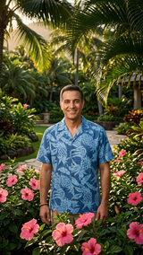 Hala Pineapples Aloha Men Shirt — Men's Rayon Shirts — RJC (view 12)
