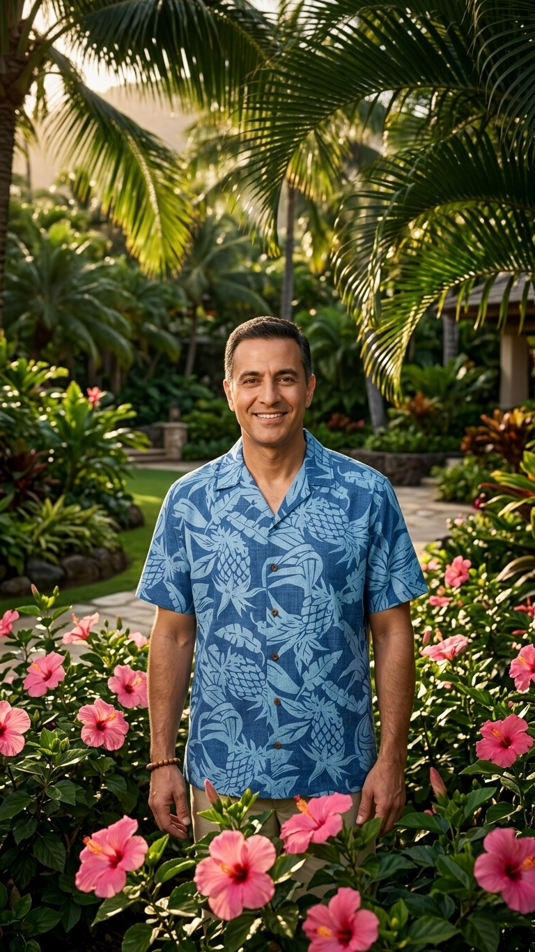 Hala Pineapples Aloha Men Shirt — Men's Rayon Shirts — RJC (view 12)