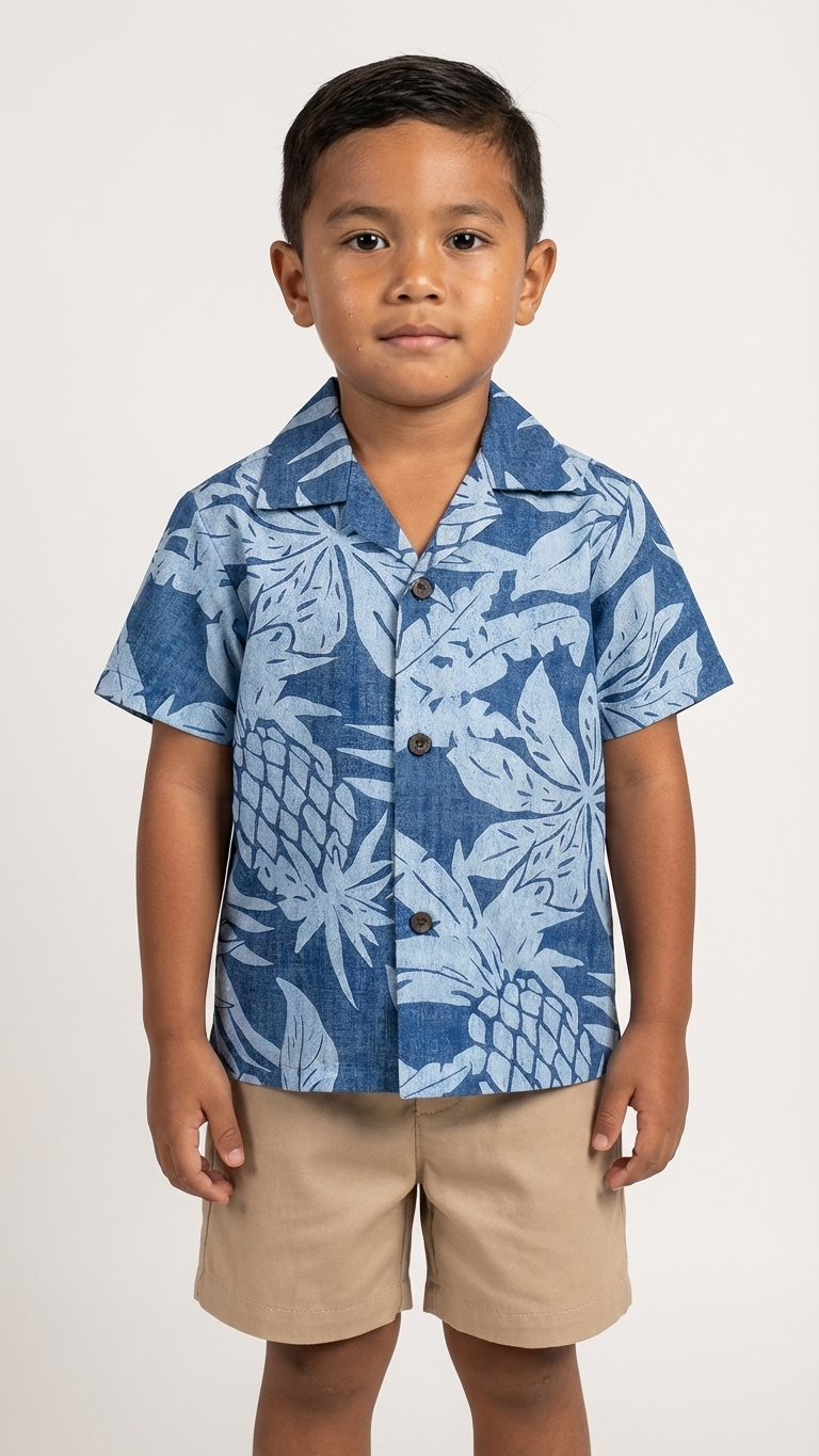 Hala Pineapple Boy's 2pc Set — Boys Cabana Sets — RJC (view 9)