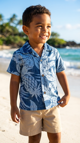 Hala Pineapple Boy's 2pc Set — Boys Cabana Sets — RJC (view 10)
