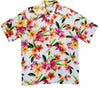 Happy Plumeria men's Hawaiian shirt