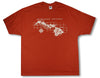 Hawaiian Islands Map Tank Top or T-Shirt