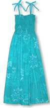 Hawaiian Fashion Smocked Tube Dress