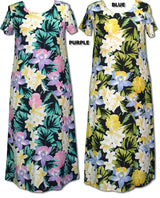 Hawaiian Jungle Flowers Dress with Pockets