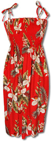 Hawaiian Orchid Smocked Dress