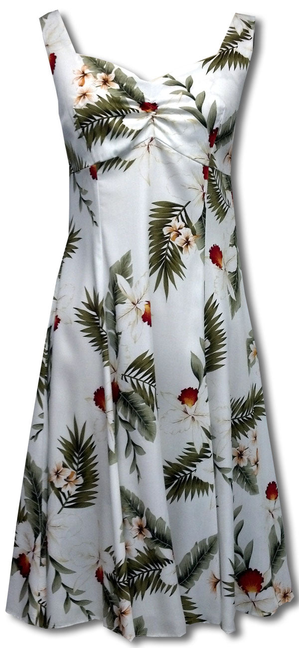 Hawaiian Orchid Empire Fit Princess Flared