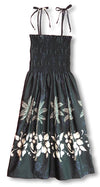 Hibiscus Bottom Band Smocked Tube Dress