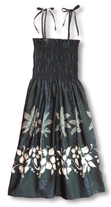Hibiscus Bottom Band Smocked Tube Dress