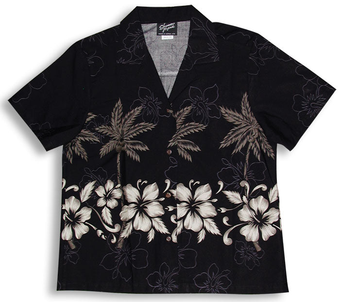 Hibiscus Bottom Band women's shirt