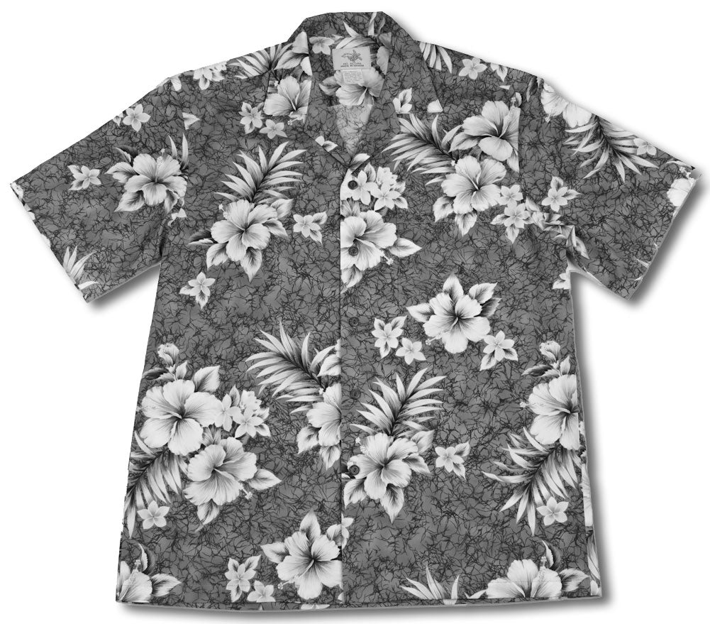 Crack Hibiscus men's Hawaiian shirt
