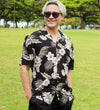 Hibiscus Fern Garden Hawaiian Mens Shirt