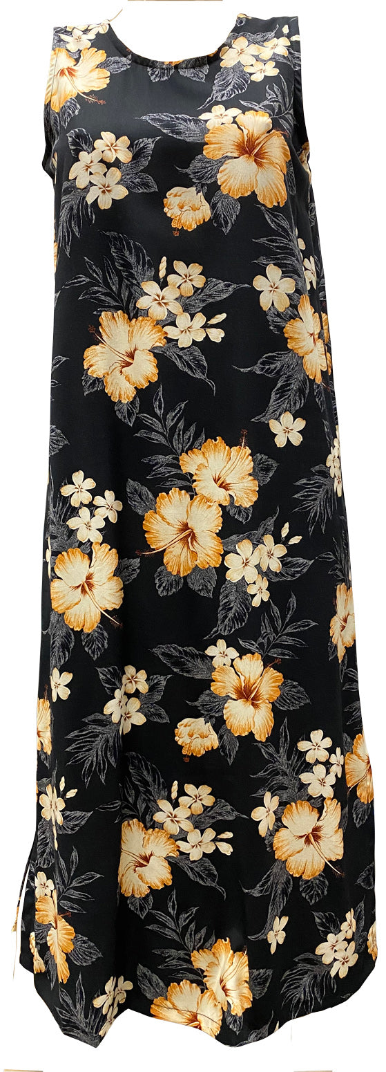 Hibiscus Garden Keyhole Back Slit Tank