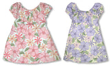 Hibiscus Garden Girl's Peasant Dress