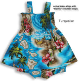 Hibiscus Hawaiian Islands Smocked 2pc
