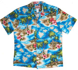 Hibiscus Hawaiian Islands Men's Shirt
