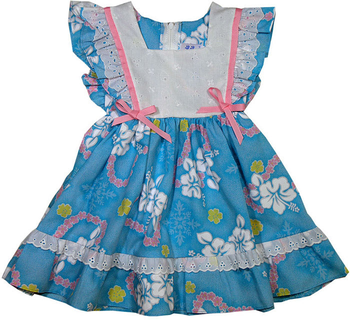 CLOSEOUT Hibiscus Lei Girl's 2 Toddler Pinafore Dress