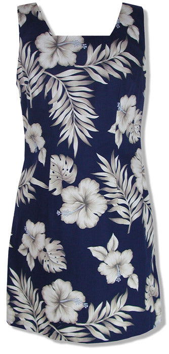 Hibiscus Monstera Petite Women's A-Line Dress