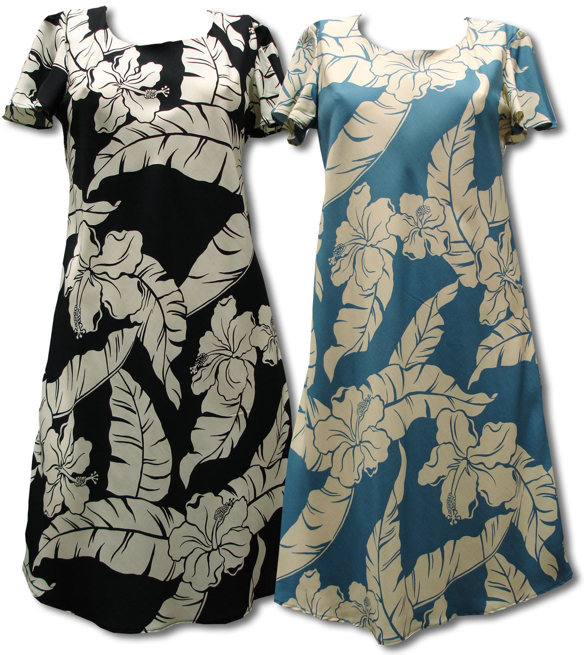 Hibiscus Pareau A-Line cap sleeve dress