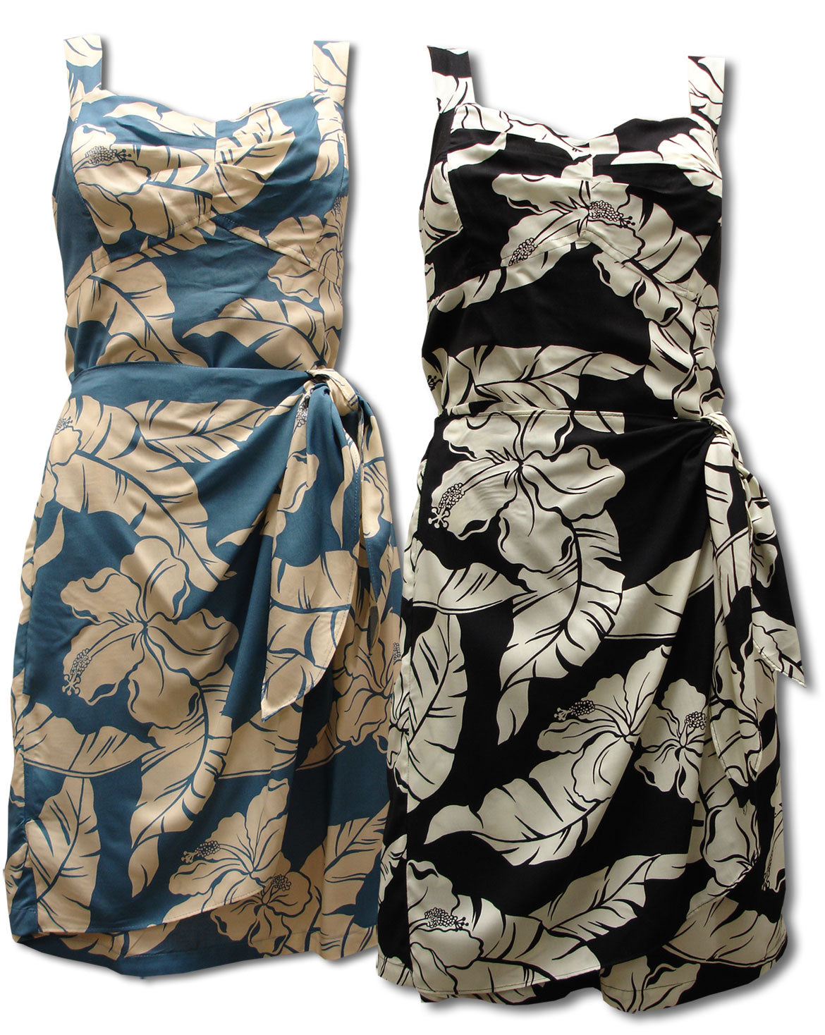 Hibiscus Pareau Smocked Back Sarong