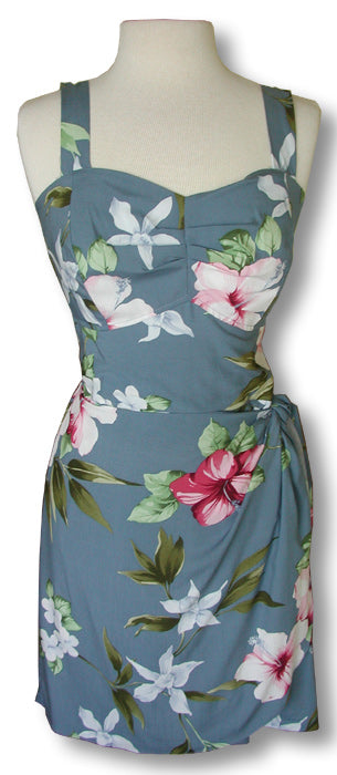 Hibiscus Summer Smocked Back Sarong