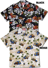 Hibiscus Vintage Woody mens shirt