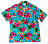 Hibiscus Watercolor men's Hawaiian shirt