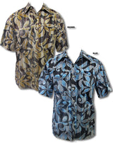 Hombre Pareau Men's Go Barefoot Reverse Print Aloha Shirt