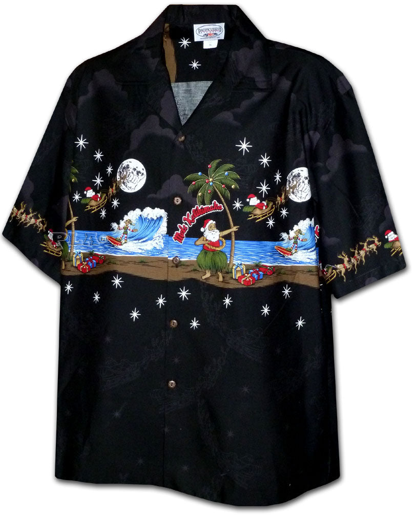 Hula Dancing Santa Christmas Shirt