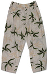 Hurricane Capri Cropped Rayon elastic stretch waist pants