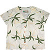 CLOSEOUT Hurricane Palm Collarless Blouse
