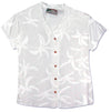 Hurricane Women's White Collarless Blouse