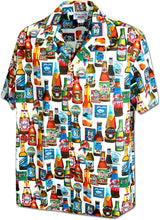 I Love Beer Cotton Hawaiian Men's Shirt