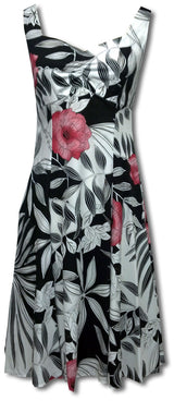 Isabella Hibiscus Empire Fit Princess Flared