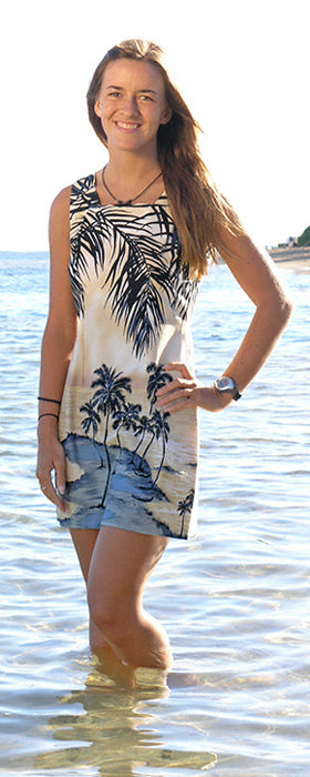 Island Escape Petite Women's A-Line Dress
