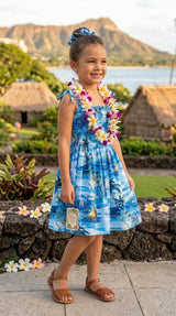 Islanders Girl's Tube Top Sundress — Girls Dresses — MauiShirts (view 3)