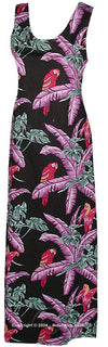 Jungle Bird Scoop Neck Slit Tank