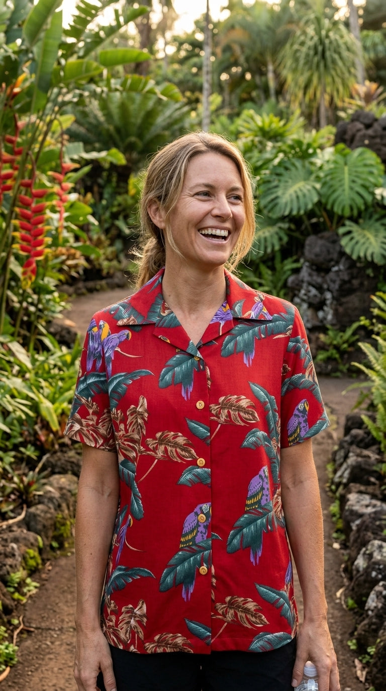 Jungle Bird women's paradise found shirt — Women's Camp Shirts — Paradise Found