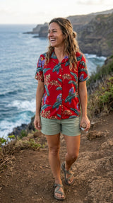 Jungle Bird women's paradise found shirt — Women's Camp Shirts — Paradise Found (view 4)