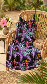 Jungle Bird Empire Fit Princess Flared — Women's Empire Waist Dresses — Paradise Found (view 8)