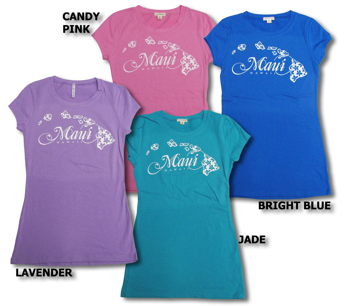 Junior Girl's Maui Chain fo Hawaiian Islands Chain T-Shirt