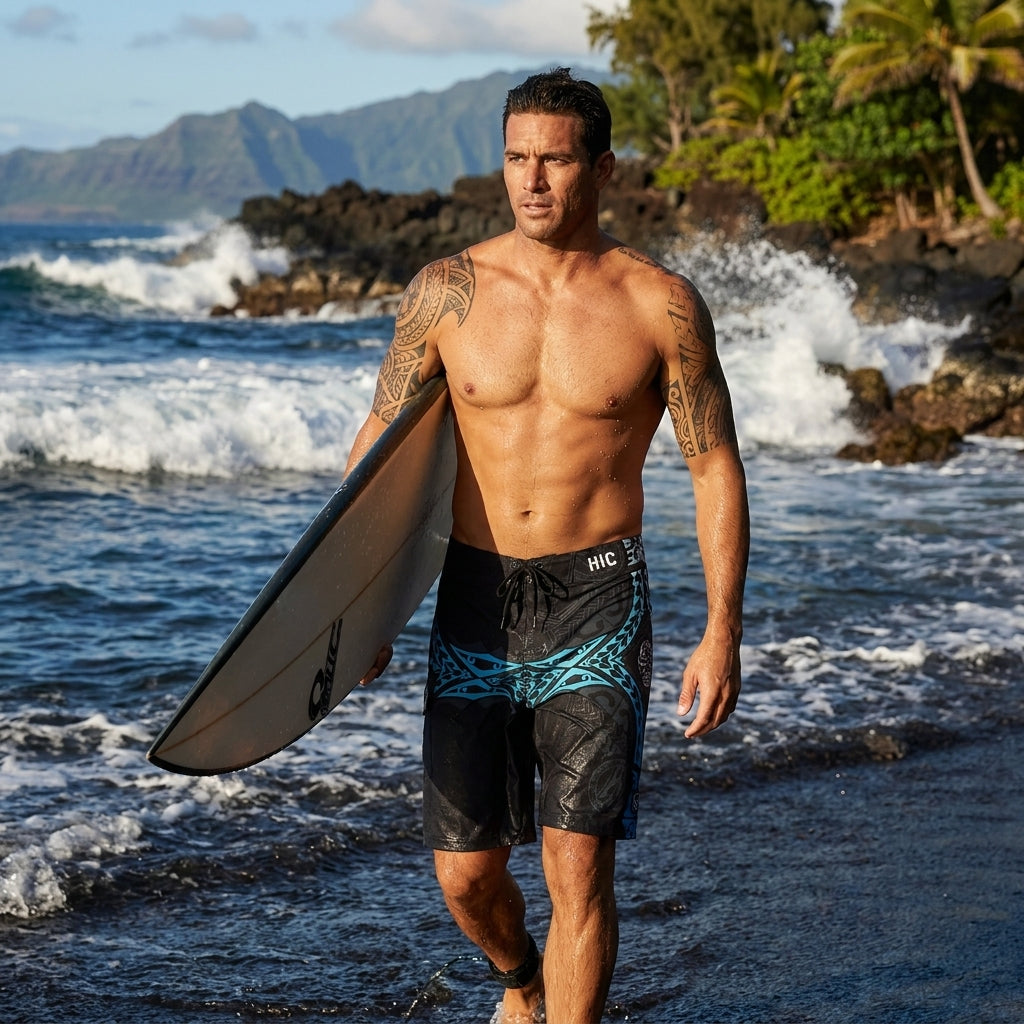 HIC Kanaha Quick Dry Board Shorts 20"-23.5" — Boardshorts — HIC