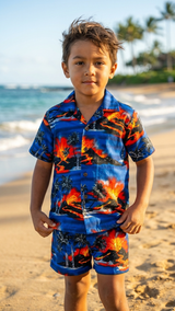 Kilauea Big Island Volcano Boy's 2pc — Boys Cabana Sets — RJC (view 8)