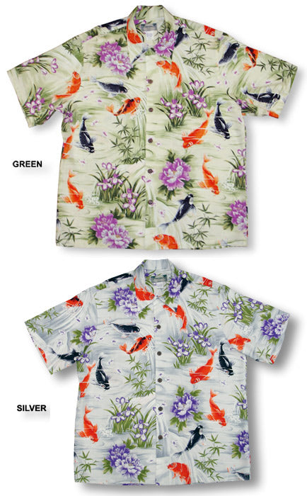 Koi Fish Men's Vintage Kamehameha Shirt