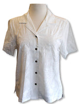 Fern Leaf Garden Women's White Shirt