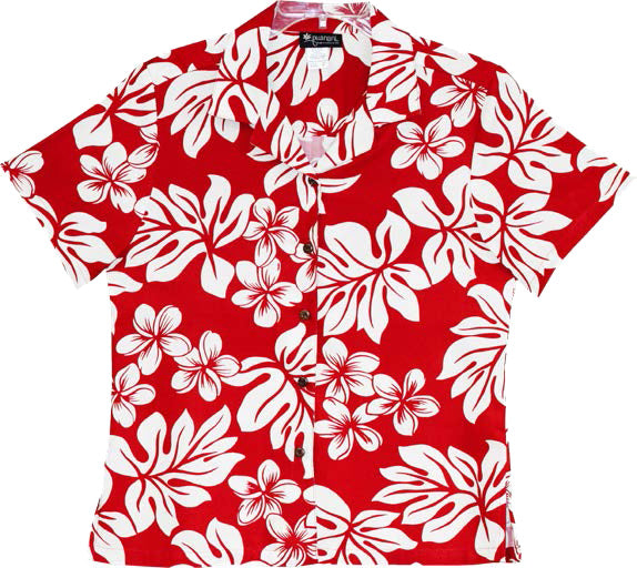 Late Blooming Plumeria Women's Camp Shirt