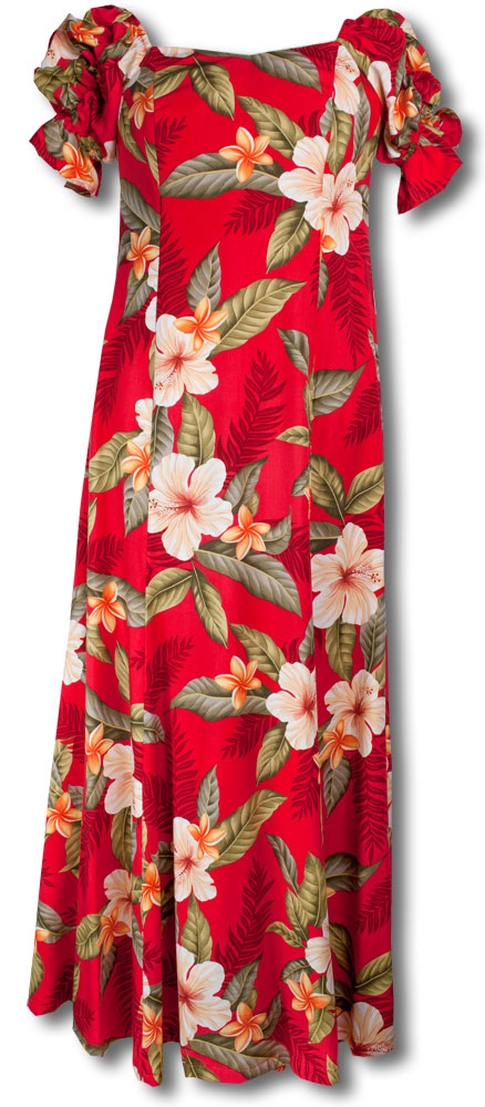 Leilani Ruffled Cap Sleeve Muu Muu