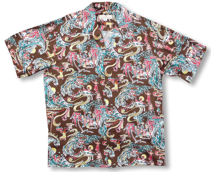 Luau mens pineapple juice vintage shirt