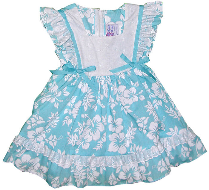 CLOSEOUT Maile Hibiscus Girl's Pinafore Dress