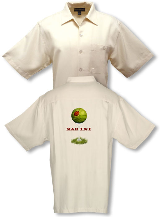 Martini Cocktail Golf Men's Weekender Embroidered Shirt